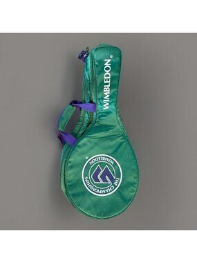 VTG Wimbledon Double Tennis Racquet Bag The Championships England Green READ